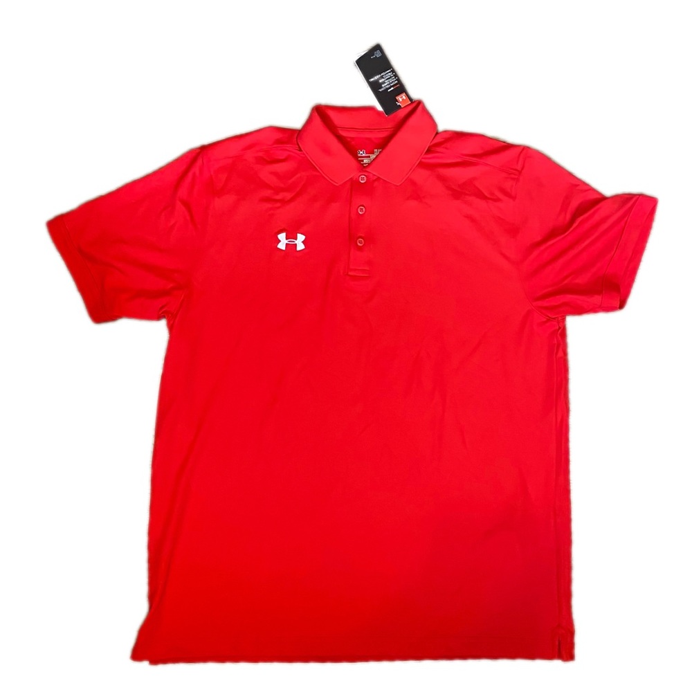 Red Under Armour Polo New with Tags. XL Men’s.